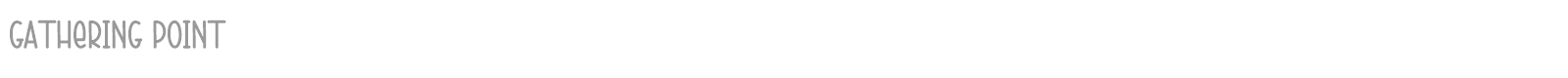 Gathering Point font preview